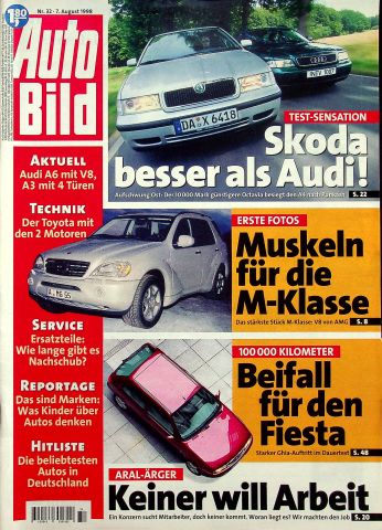 Deckblatt Auto Bild (32/1998)